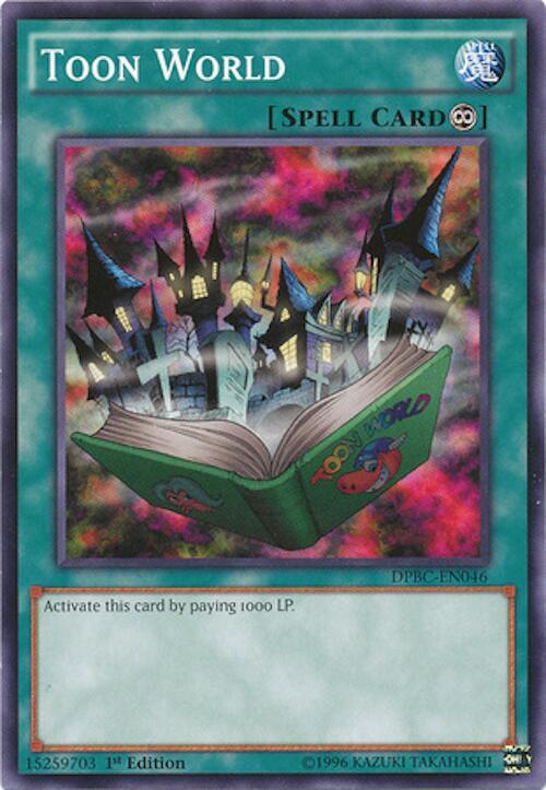 Toon World DPBC-EN046 card from Duelist Pack: Battle City