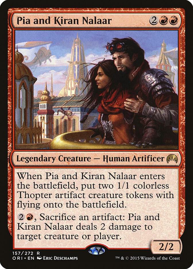 Pia and Kiran Nalaar 157 card from Magic Origins