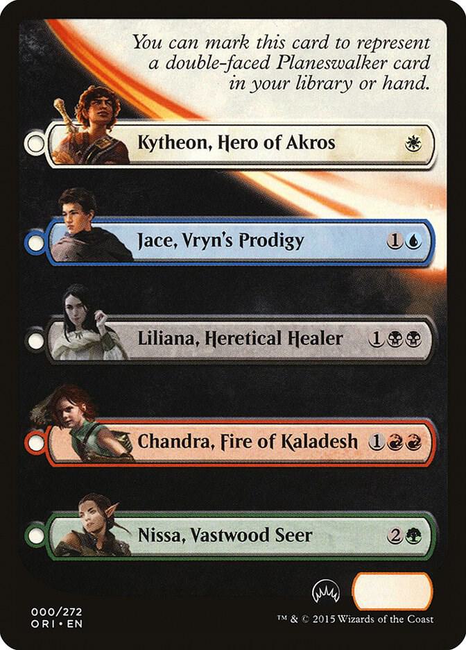 Checklist Card - Magic Origins (Planeswalker) 0 card from Magic Origins