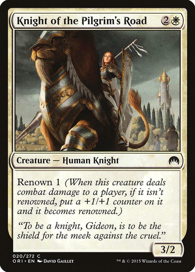 Knight of the Pilgrim's Road 20 card from Magic Origins