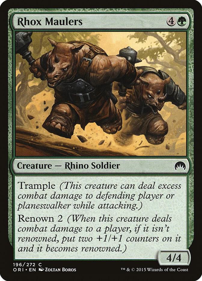 Rhox Maulers 196 card from Magic Origins
