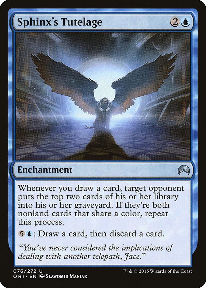 Sphinx's Tutelage 76 card from Magic Origins