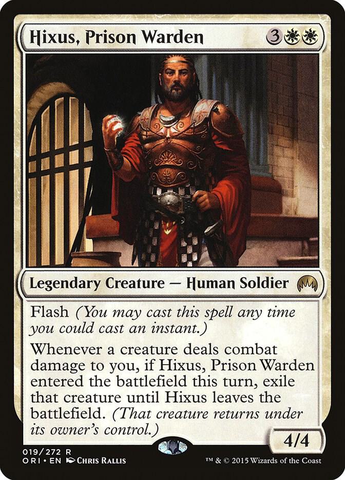 Hixus, Prison Warden 19 card from Magic Origins