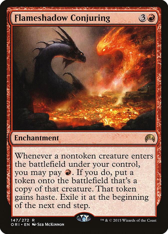Flameshadow Conjuring 147 card from Magic Origins