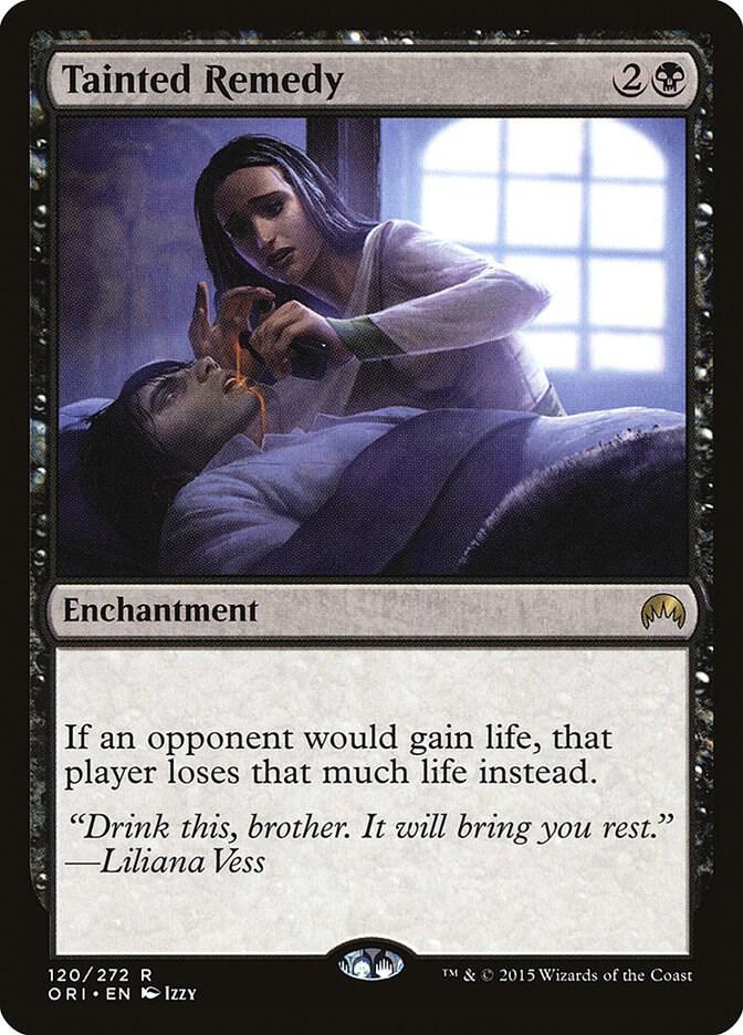 Tainted Remedy 120 card from Magic Origins