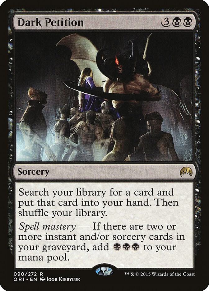 Dark Petition 90 card from Magic Origins