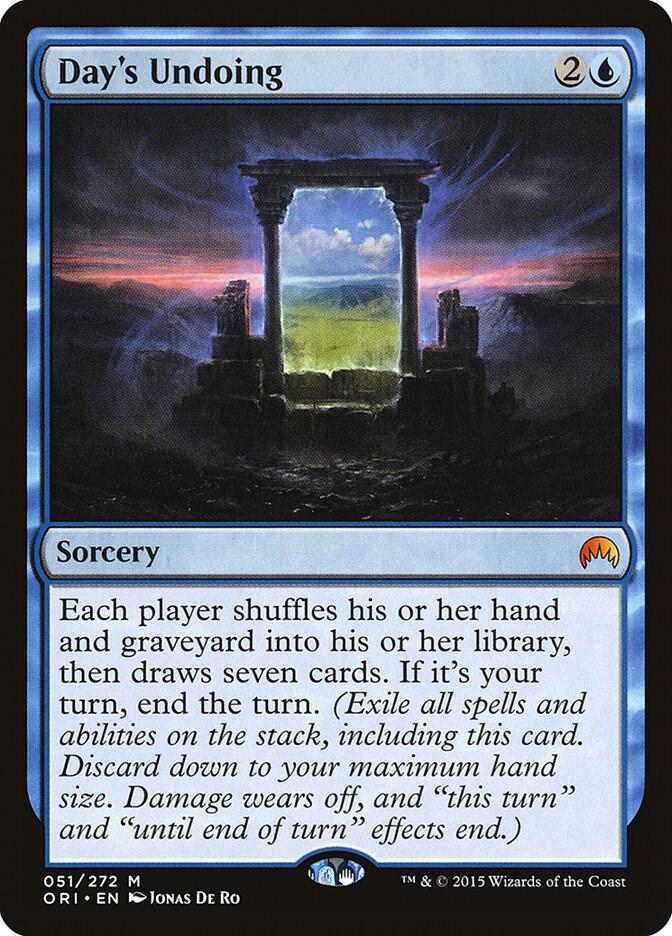 Day's Undoing 51 card from Magic Origins