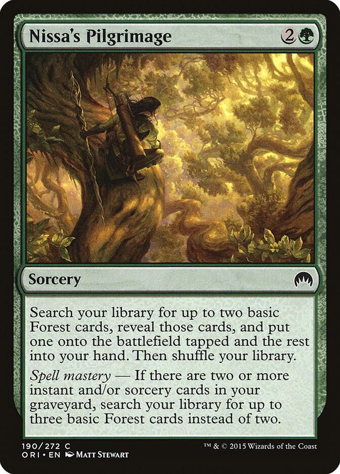 Nissa's Pilgrimage 190 card from Magic Origins