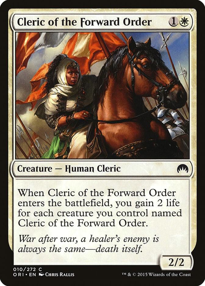 Cleric of the Forward Order 10 card from Magic Origins