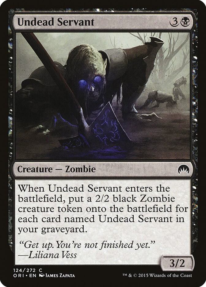 Undead Servant 124 card from Magic Origins