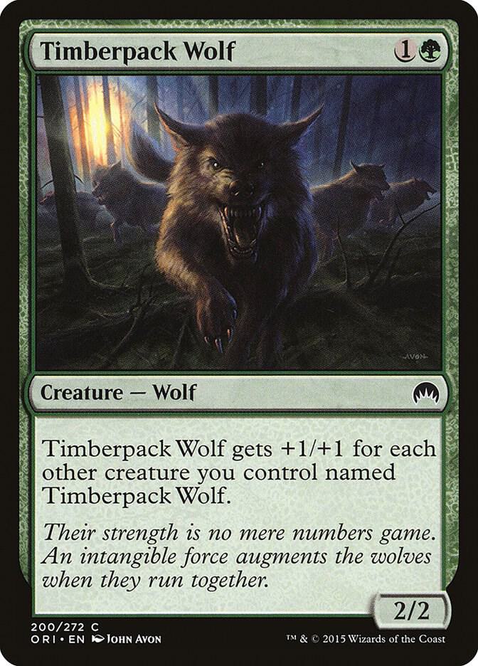 Timberpack Wolf 200 card from Magic Origins