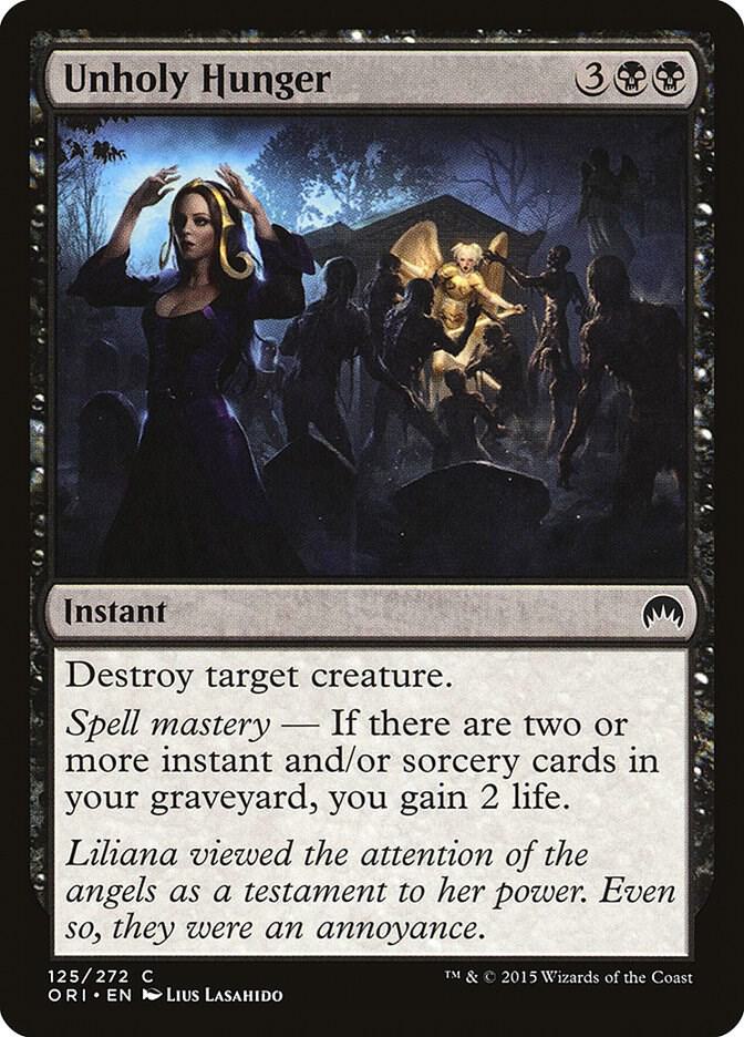 Unholy Hunger 125 card from Magic Origins