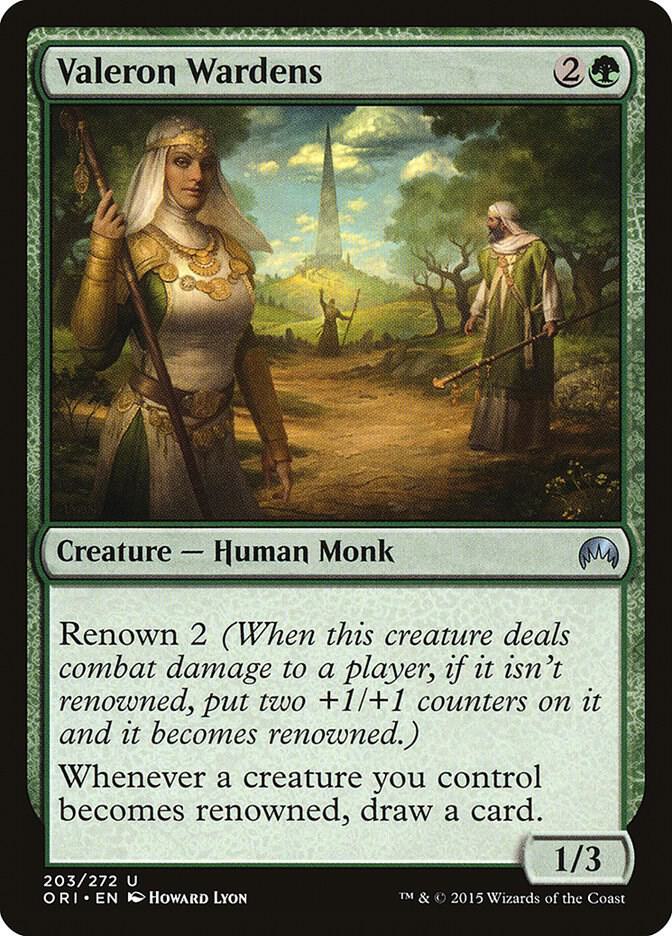 Valeron Wardens 203 card from Magic Origins