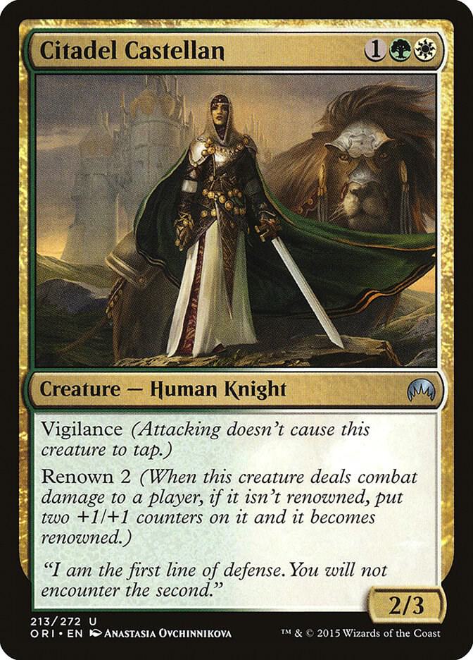 Citadel Castellan 213 card from Magic Origins