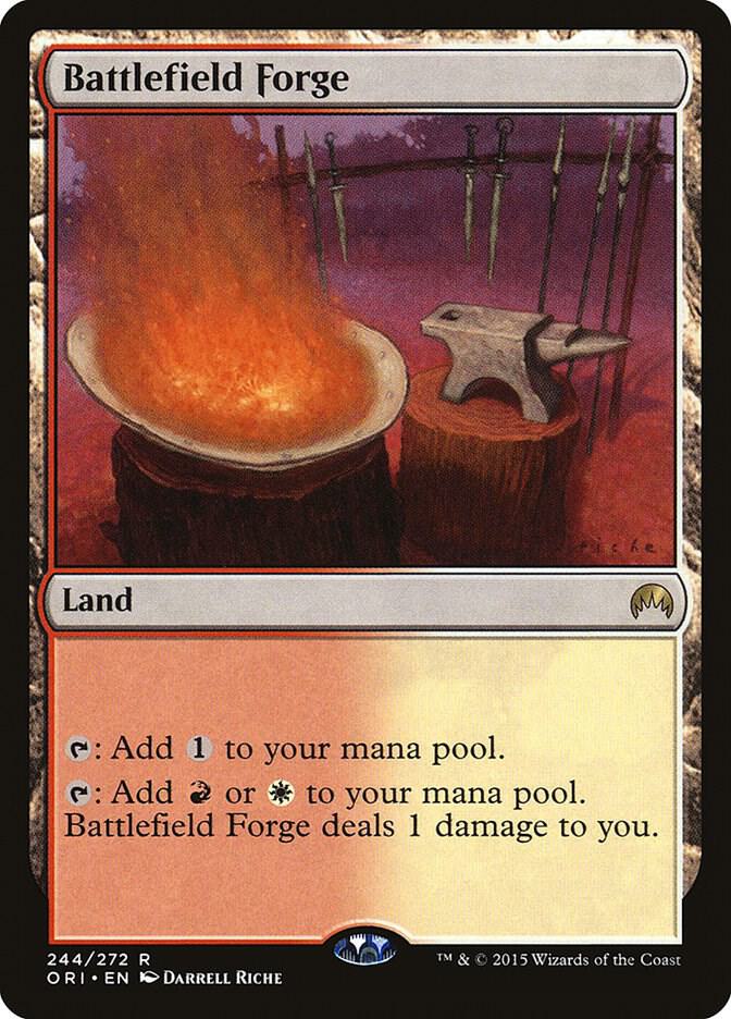 Battlefield Forge 244 card from Magic Origins