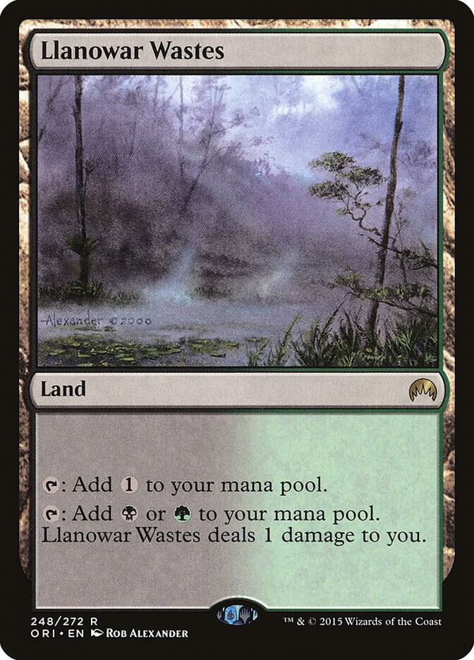 Llanowar Wastes 248 card from Magic Origins