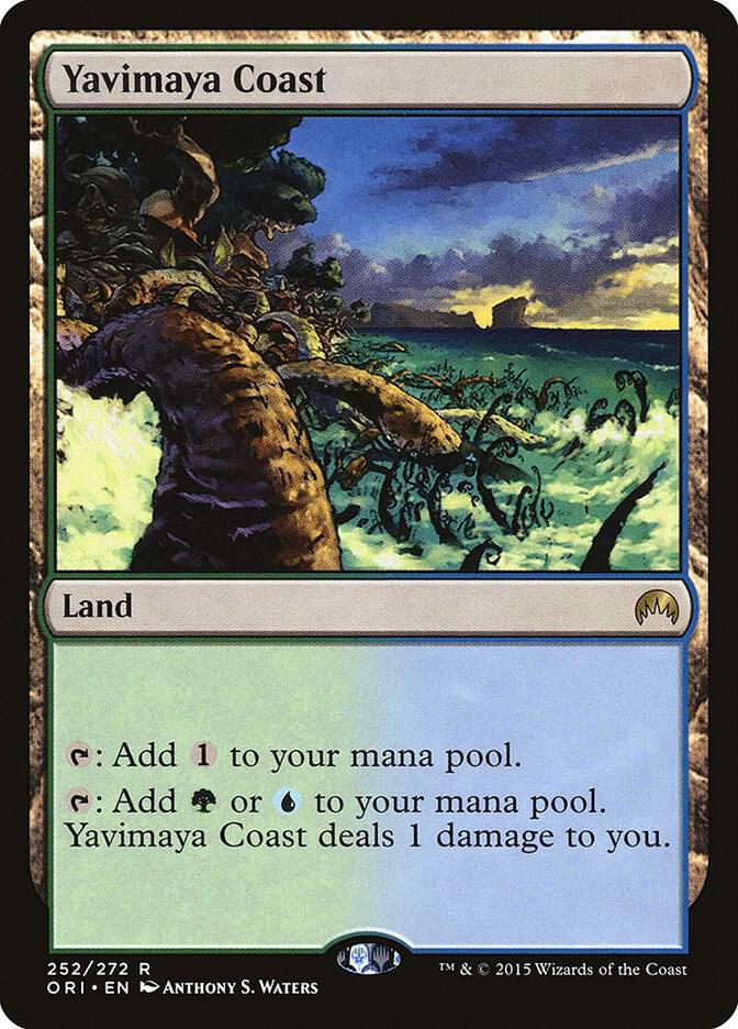Yavimaya Coast 252 card from Magic Origins