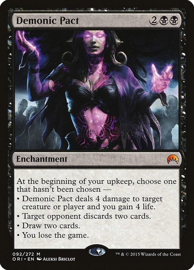 Demonic Pact 92 card from Magic Origins