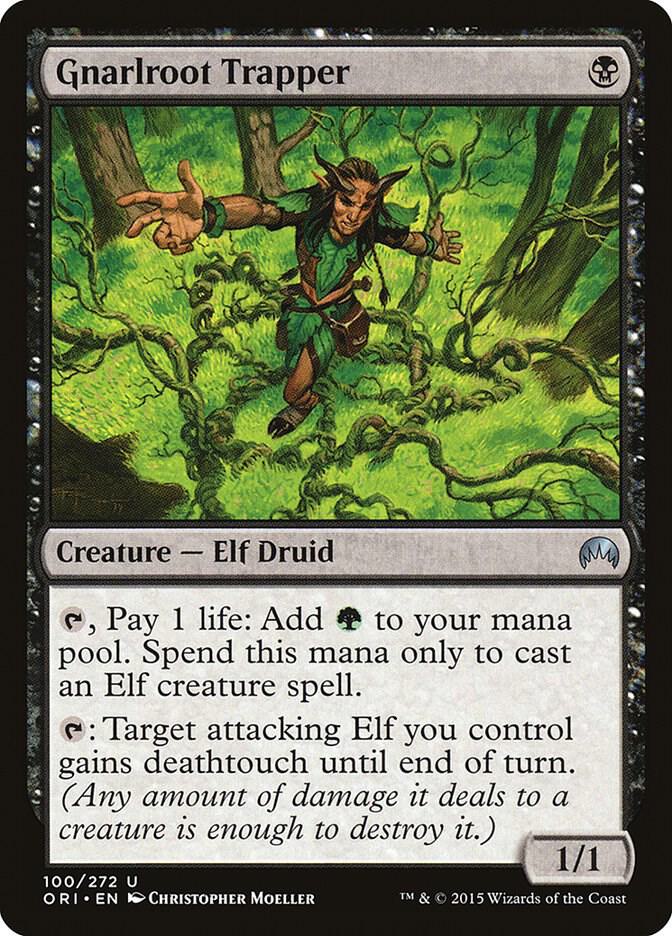 Gnarlroot Trapper 100 card from Magic Origins