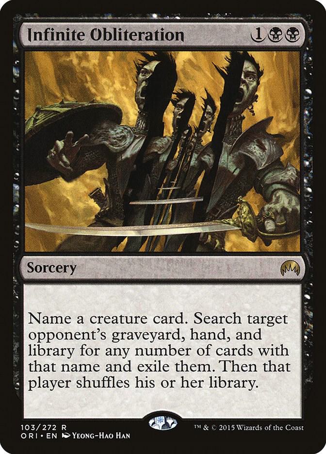 Infinite Obliteration 103 card from Magic Origins