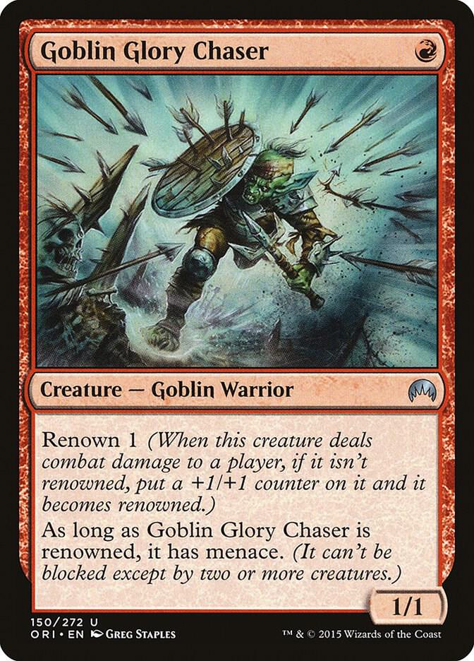 Goblin Glory Chaser 150 card from Magic Origins
