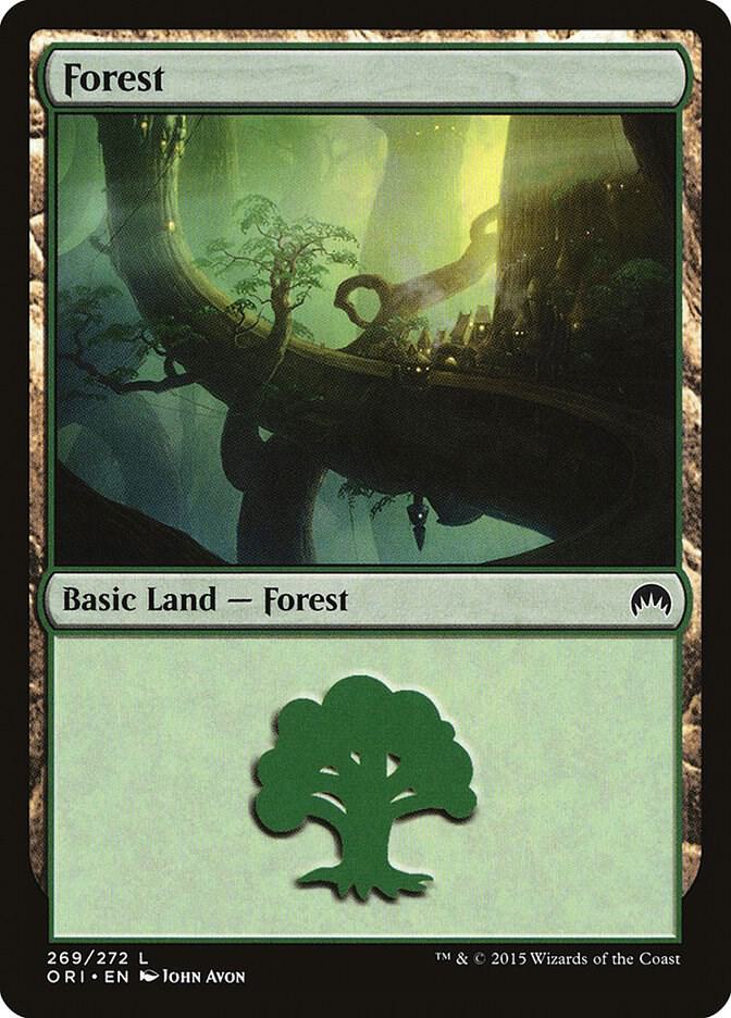 Forest 269 card from Magic Origins