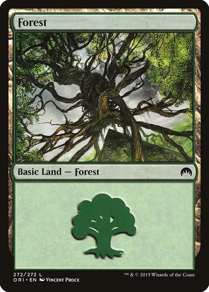 Forest 272 card from Magic Origins