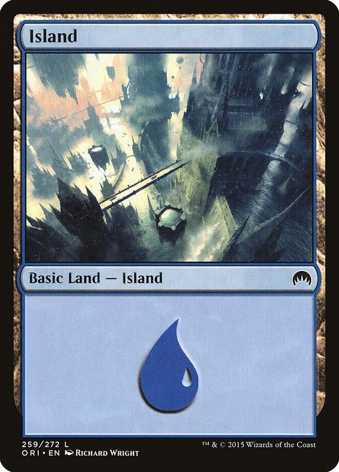 Island 259 card from Magic Origins