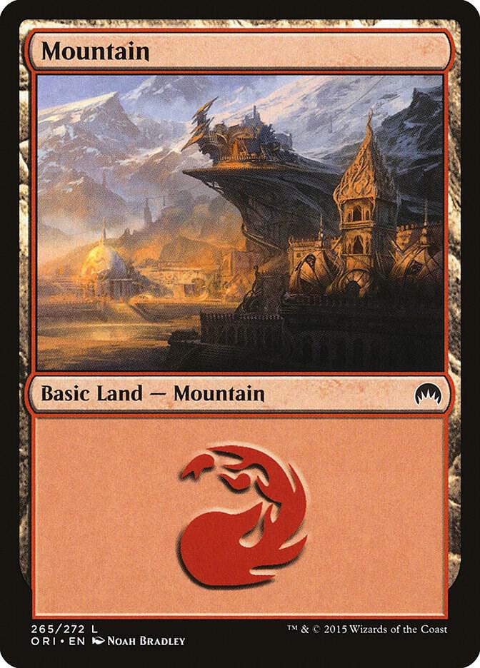Mountain 265 card from Magic Origins
