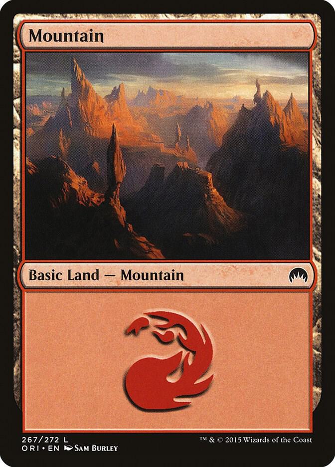 Mountain 267 card from Magic Origins