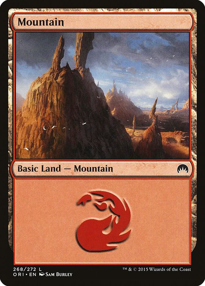 Mountain 268 card from Magic Origins