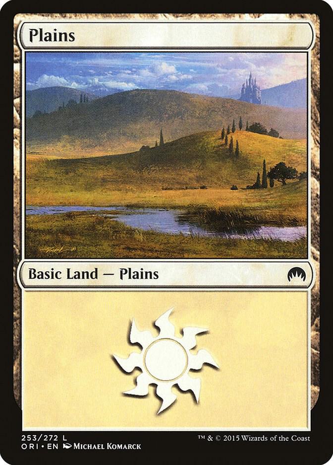 Plains 253 card from Magic Origins
