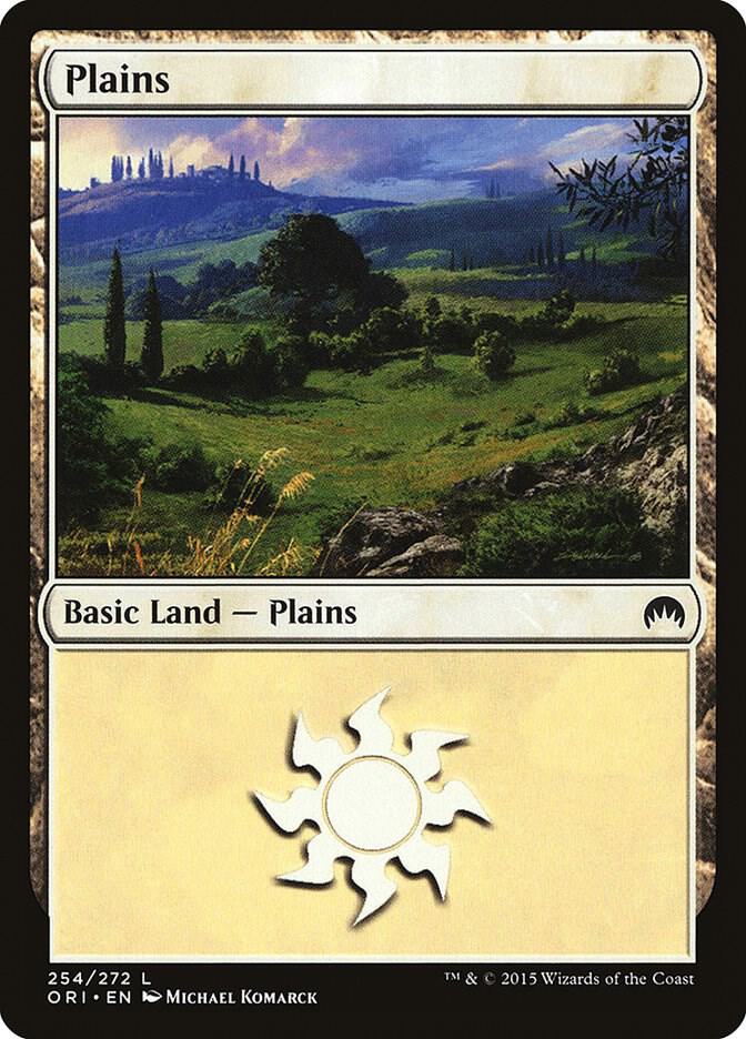 Plains 254 card from Magic Origins