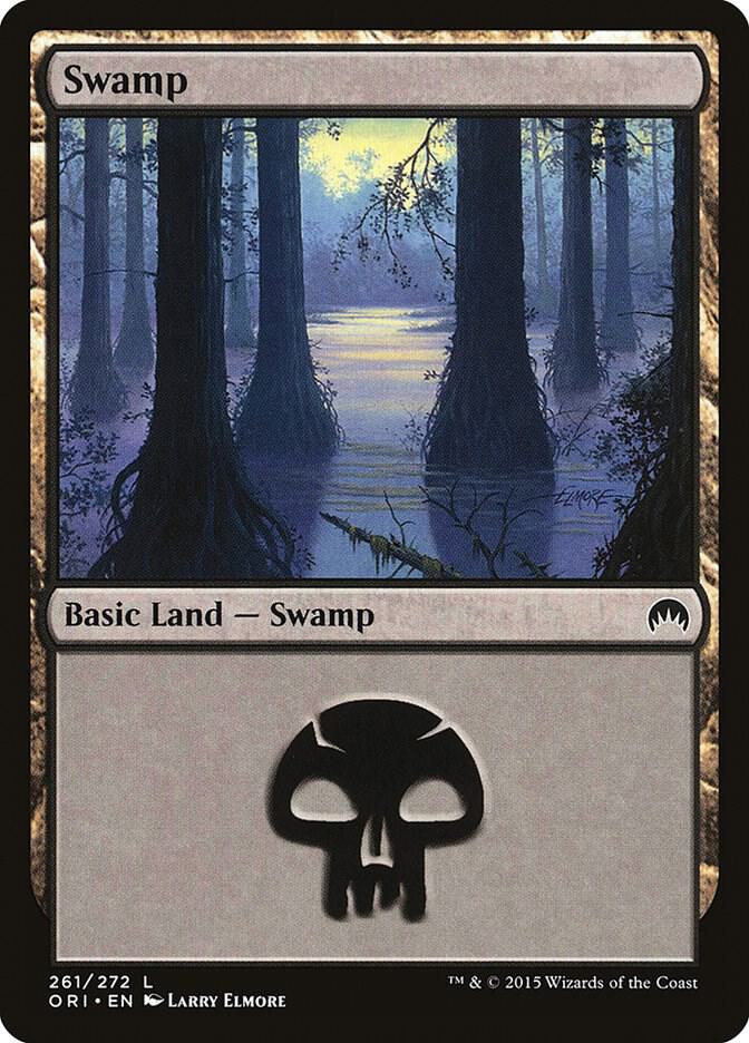 Swamp 261 card from Magic Origins