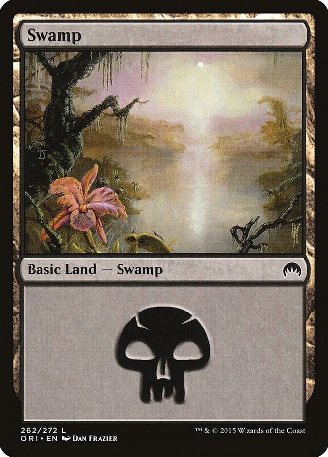Swamp 262 card from Magic Origins