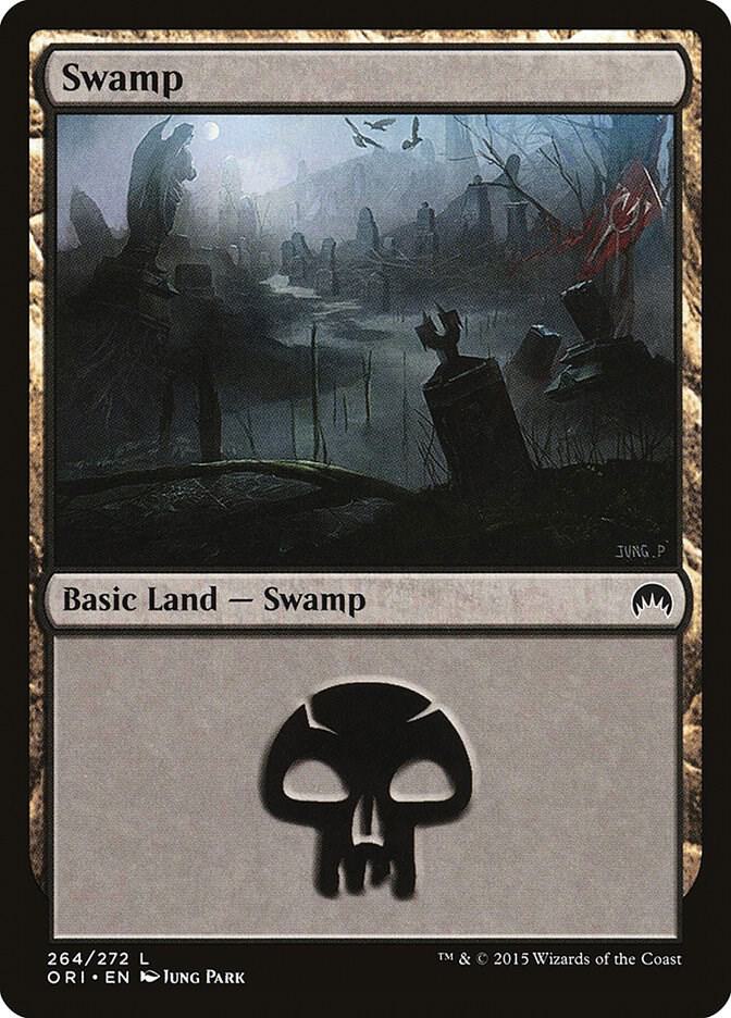 Swamp 264 card from Magic Origins