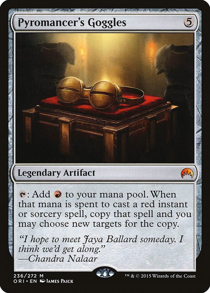 Pyromancer's Goggles 236 card from Magic Origins