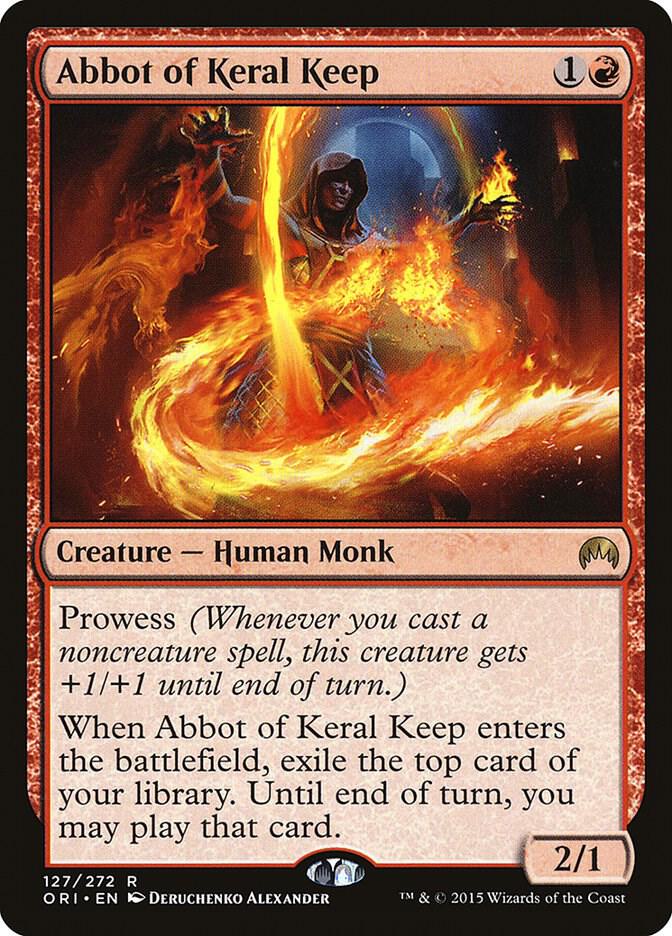 Abbot of Keral Keep 127 card from Magic Origins