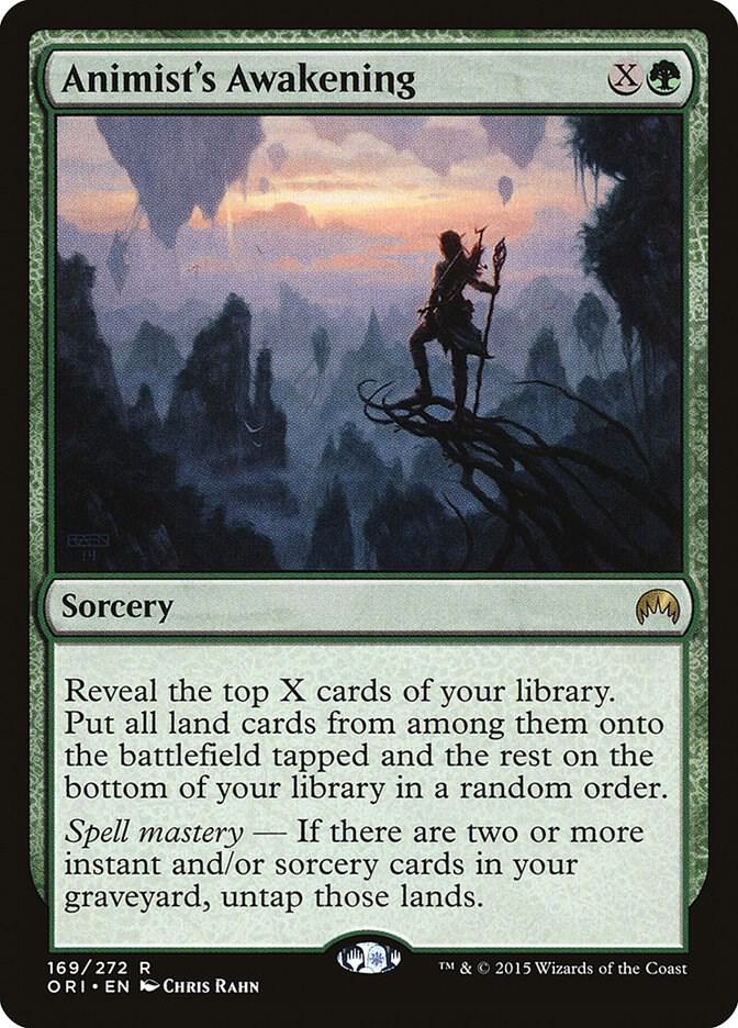 Animist's Awakening 169 card from Magic Origins