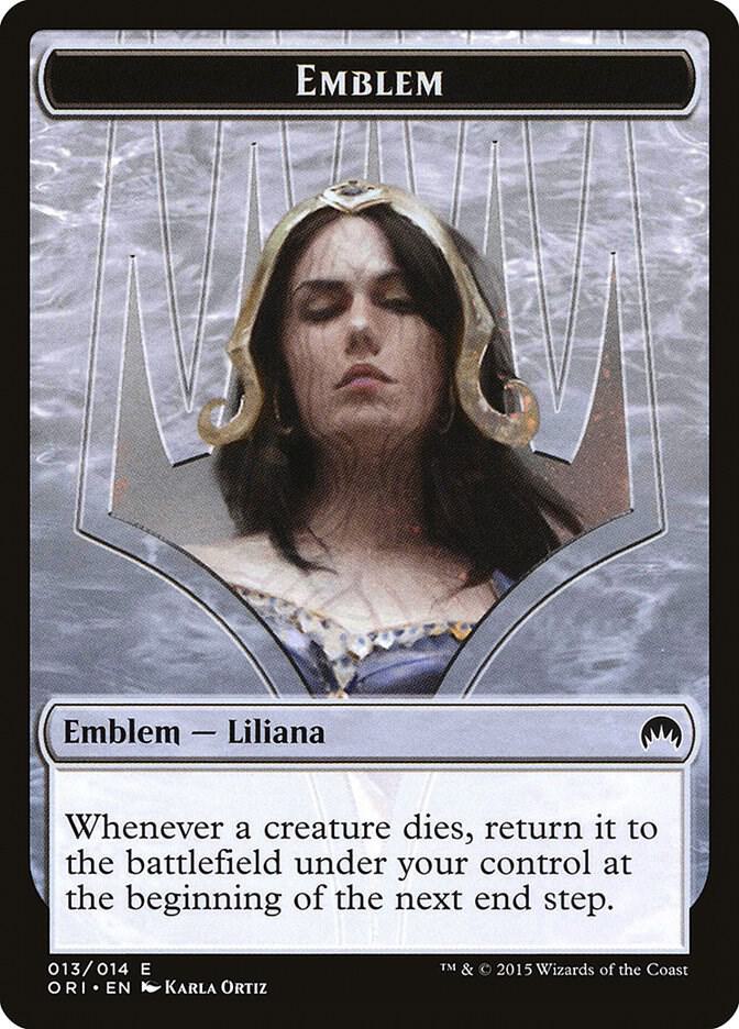 Emblem - Liliana, Defiant Necromancer 13 card from Magic Origins