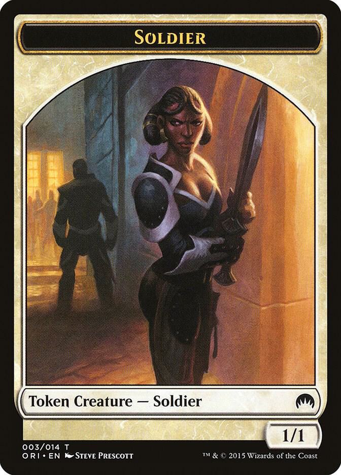 Soldier Token 3 card from Magic Origins
