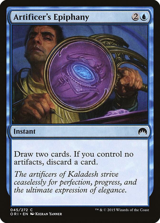 Artificer's Epiphany 45 card from Magic Origins
