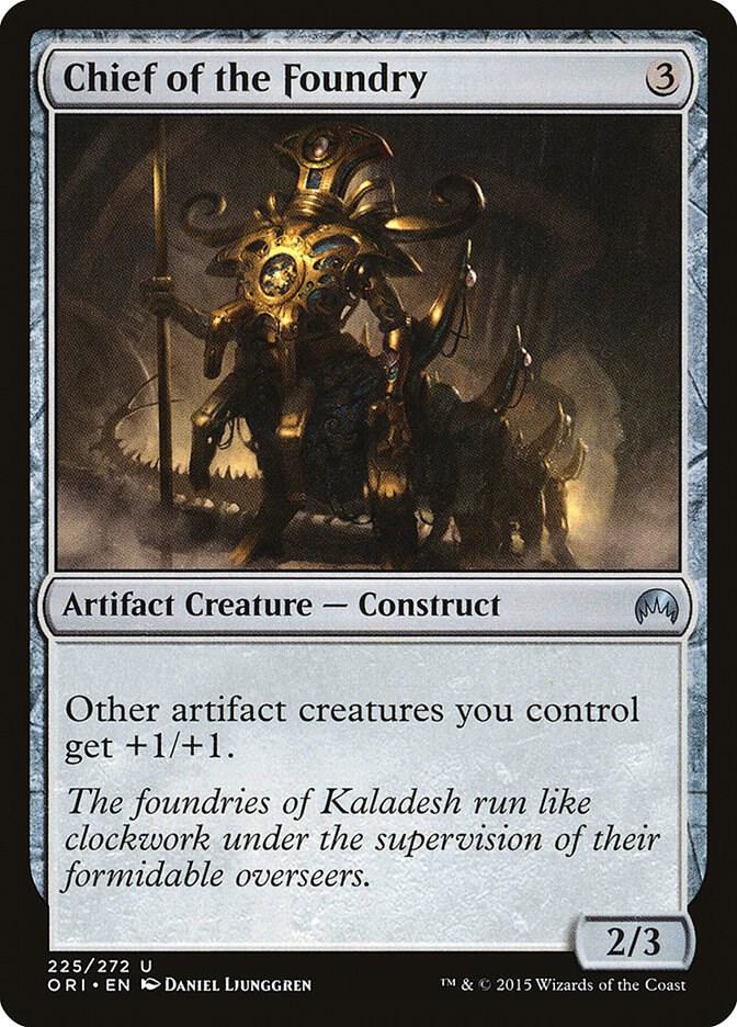 Chief of the Foundry 225 card from Magic Origins