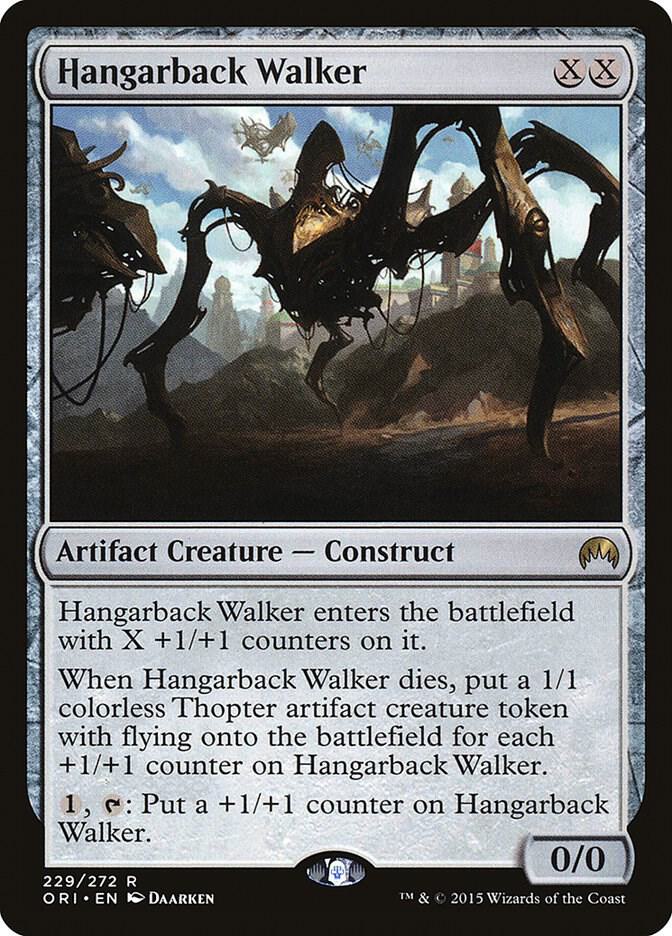 Hangarback Walker 229 card from Magic Origins
