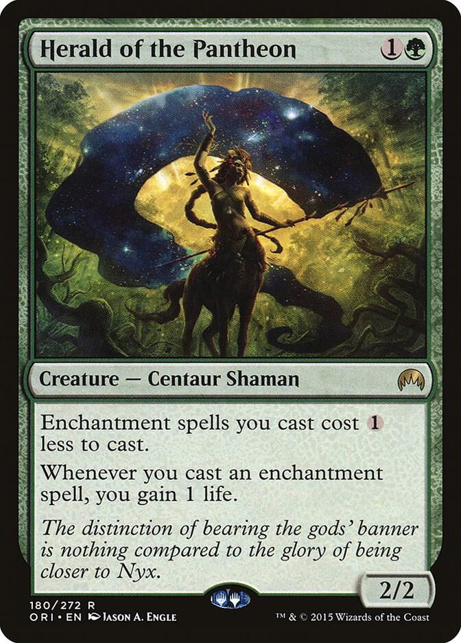 Herald of the Pantheon 180 card from Magic Origins