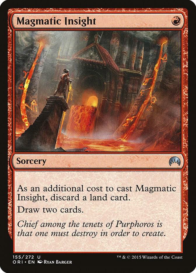 Magmatic Insight 155 card from Magic Origins