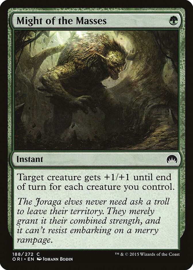 Might of the Masses 188 card from Magic Origins