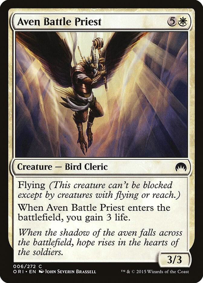 Aven Battle Priest 6 card from Magic Origins