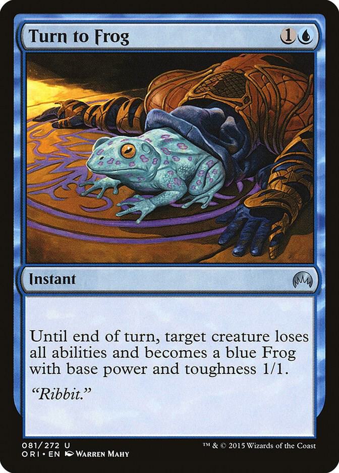 Turn to Frog 81 card from Magic Origins