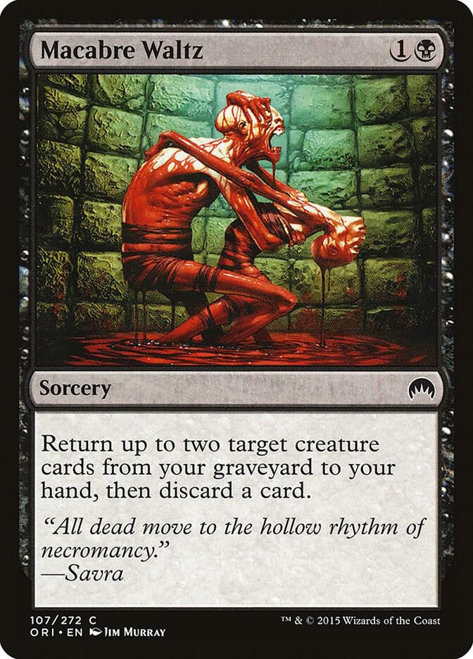 Macabre Waltz 107 card from Magic Origins